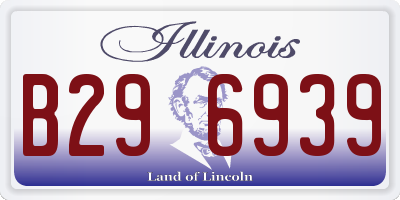 IL license plate B296939