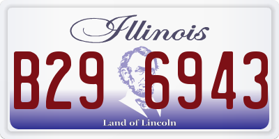 IL license plate B296943