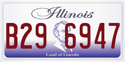 IL license plate B296947