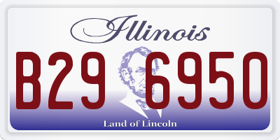 IL license plate B296950