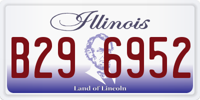 IL license plate B296952