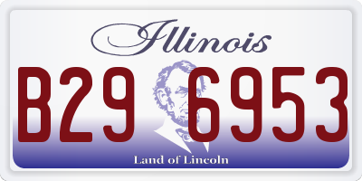 IL license plate B296953