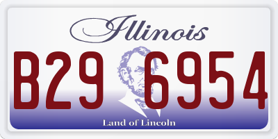 IL license plate B296954