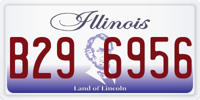 IL license plate B296956