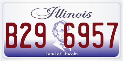 IL license plate B296957