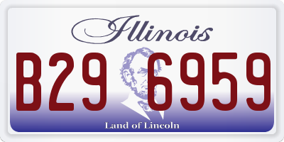 IL license plate B296959