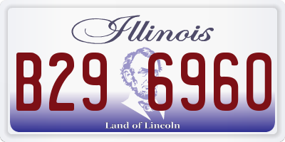 IL license plate B296960
