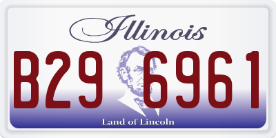 IL license plate B296961