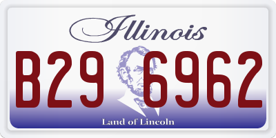 IL license plate B296962