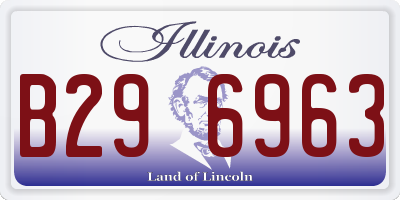IL license plate B296963
