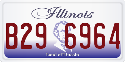 IL license plate B296964