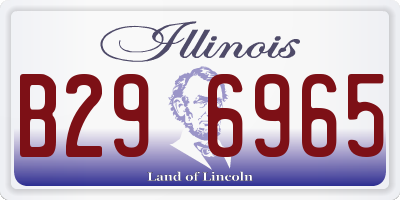 IL license plate B296965