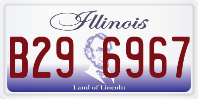 IL license plate B296967