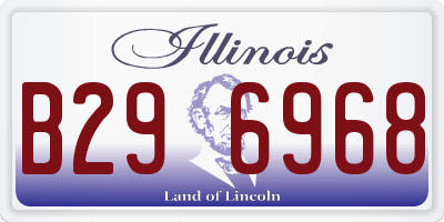 IL license plate B296968