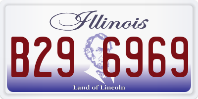 IL license plate B296969