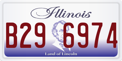 IL license plate B296974