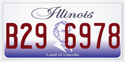 IL license plate B296978