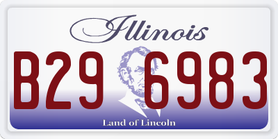 IL license plate B296983