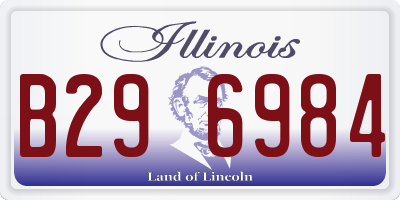 IL license plate B296984