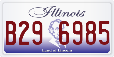 IL license plate B296985