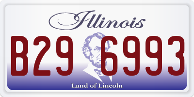 IL license plate B296993