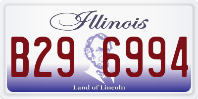 IL license plate B296994