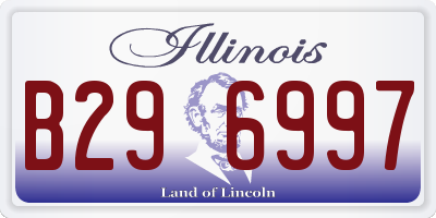 IL license plate B296997