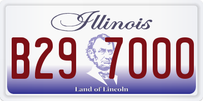 IL license plate B297000