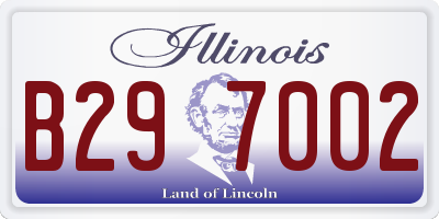 IL license plate B297002