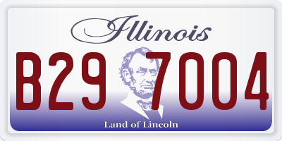 IL license plate B297004