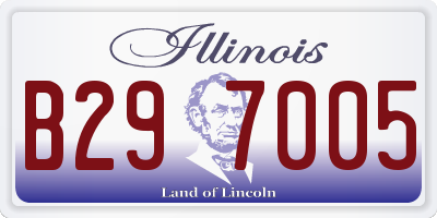 IL license plate B297005