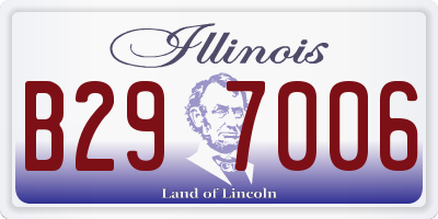 IL license plate B297006