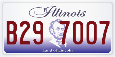 IL license plate B297007