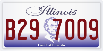IL license plate B297009