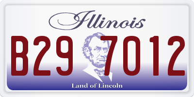 IL license plate B297012