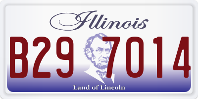 IL license plate B297014