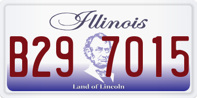 IL license plate B297015