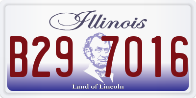 IL license plate B297016