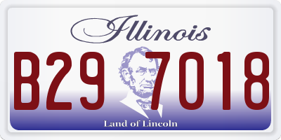 IL license plate B297018