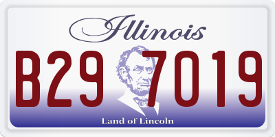 IL license plate B297019