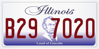 IL license plate B297020