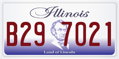 IL license plate B297021