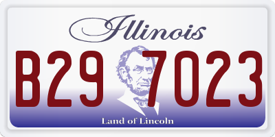 IL license plate B297023