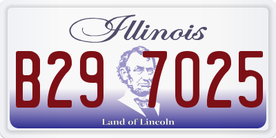 IL license plate B297025