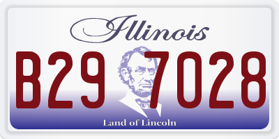 IL license plate B297028