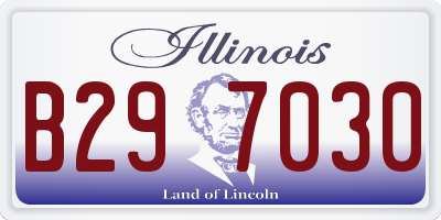 IL license plate B297030