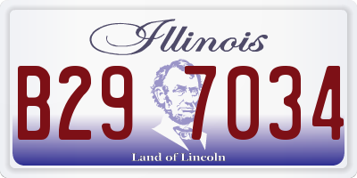 IL license plate B297034