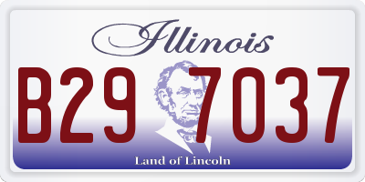 IL license plate B297037