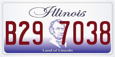 IL license plate B297038