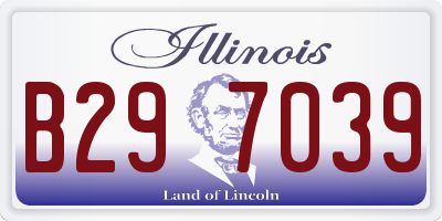 IL license plate B297039
